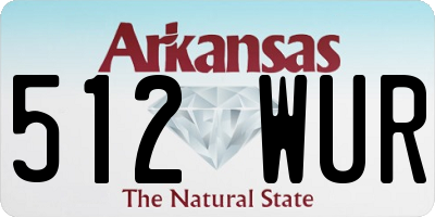 AR license plate 512WUR