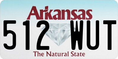 AR license plate 512WUT