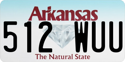 AR license plate 512WUU