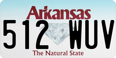 AR license plate 512WUV