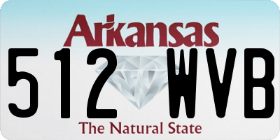 AR license plate 512WVB