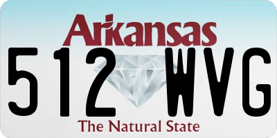 AR license plate 512WVG