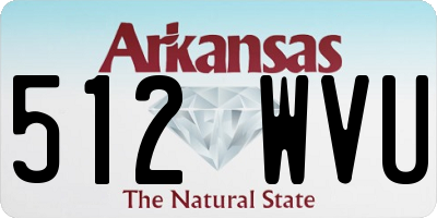 AR license plate 512WVU