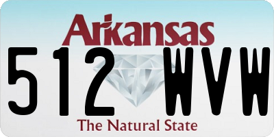 AR license plate 512WVW