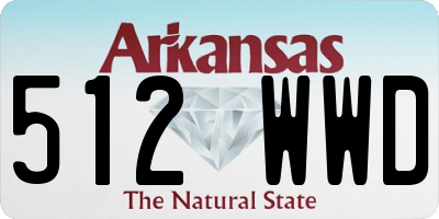 AR license plate 512WWD