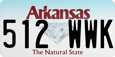 AR license plate 512WWK