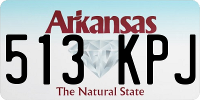 AR license plate 513KPJ