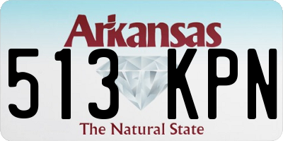 AR license plate 513KPN