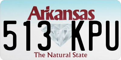 AR license plate 513KPU