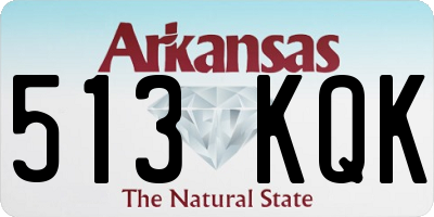 AR license plate 513KQK