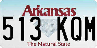 AR license plate 513KQM