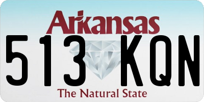 AR license plate 513KQN