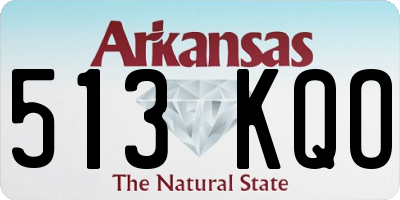 AR license plate 513KQO