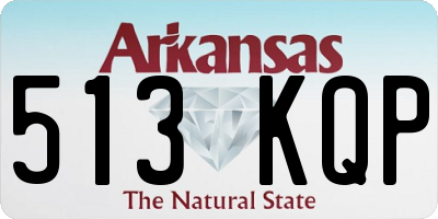 AR license plate 513KQP