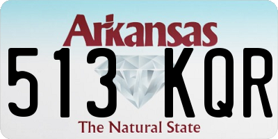 AR license plate 513KQR
