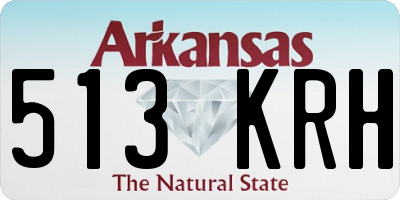 AR license plate 513KRH