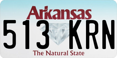 AR license plate 513KRN
