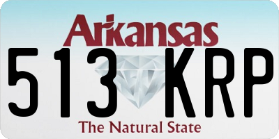 AR license plate 513KRP