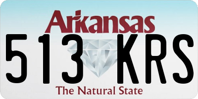 AR license plate 513KRS