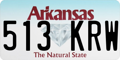 AR license plate 513KRW