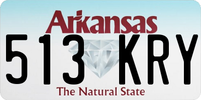 AR license plate 513KRY