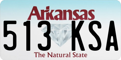 AR license plate 513KSA