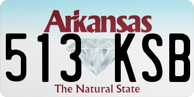 AR license plate 513KSB