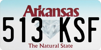 AR license plate 513KSF