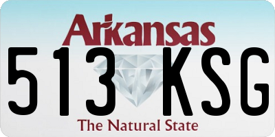 AR license plate 513KSG