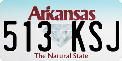 AR license plate 513KSJ