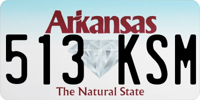 AR license plate 513KSM