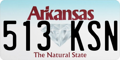 AR license plate 513KSN