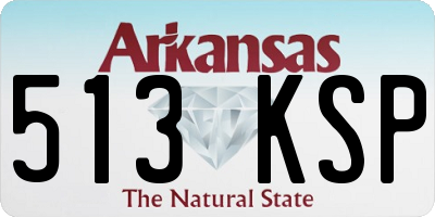 AR license plate 513KSP