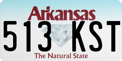 AR license plate 513KST