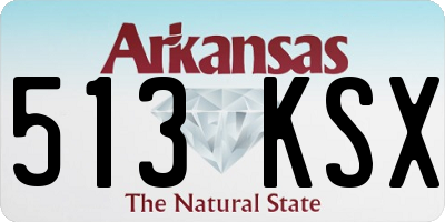 AR license plate 513KSX