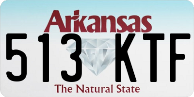 AR license plate 513KTF