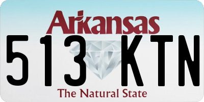 AR license plate 513KTN