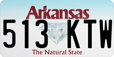 AR license plate 513KTW