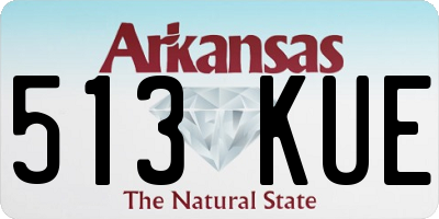 AR license plate 513KUE