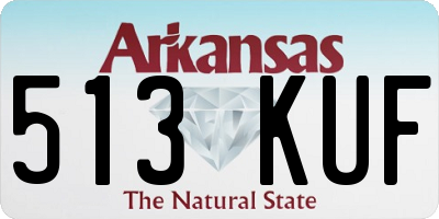 AR license plate 513KUF