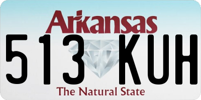 AR license plate 513KUH