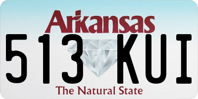 AR license plate 513KUI