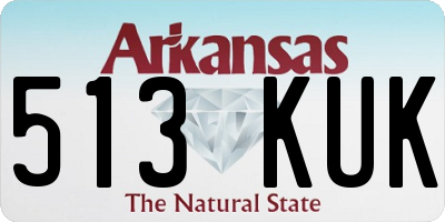 AR license plate 513KUK