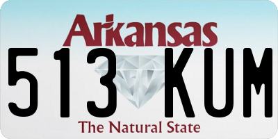 AR license plate 513KUM