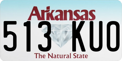 AR license plate 513KUO