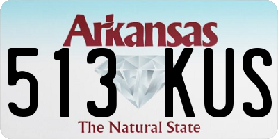 AR license plate 513KUS