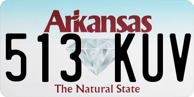 AR license plate 513KUV