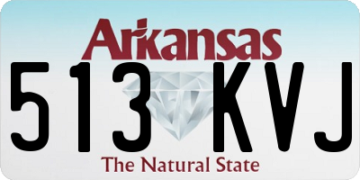 AR license plate 513KVJ