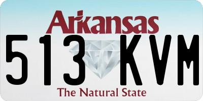 AR license plate 513KVM