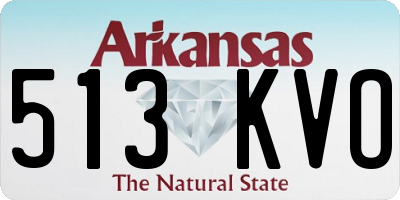 AR license plate 513KVO